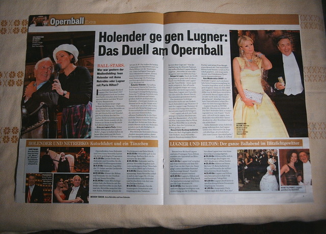 Seite 8 und 9 aus Opernballbeilage Ã–sterreich vom 16. Februar 2007.